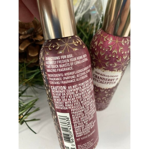Bath & Body Works “Cranberry & Eucalyptus” 2 Concentrated Room Sprays - Picture 3 of 4